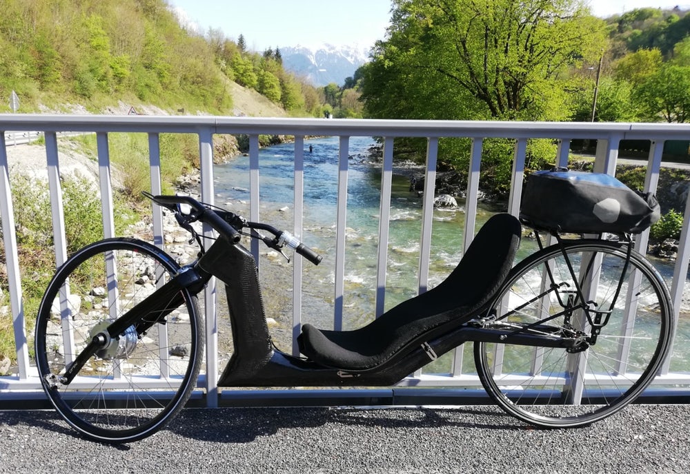 mobile recumbent bike